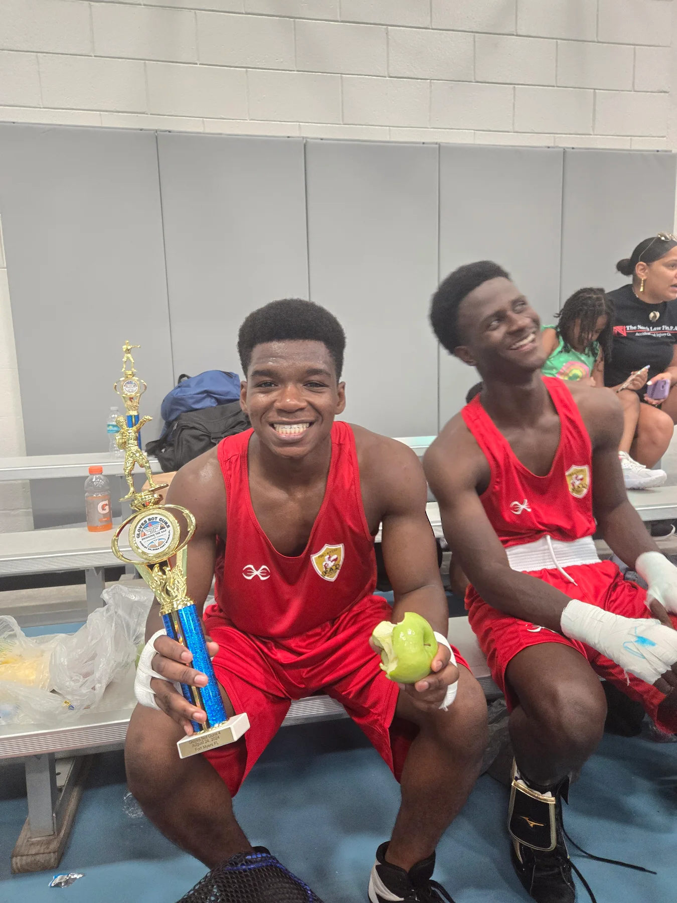 Lovensky won his first amateur boxing match.